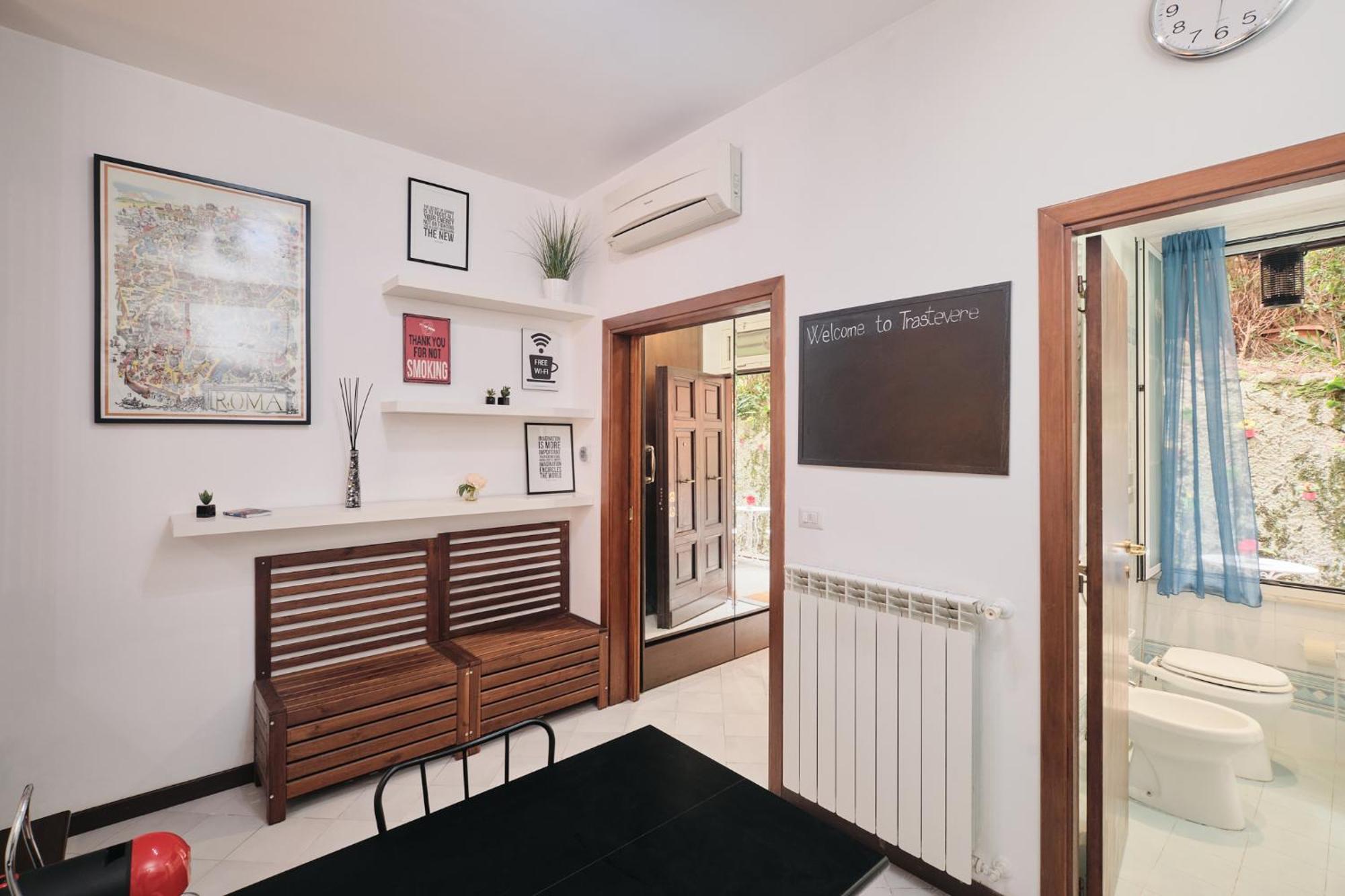 Trastevere- Flat Con Giardino, Ac, Wi-Fi & Netflix Rom Exterior foto